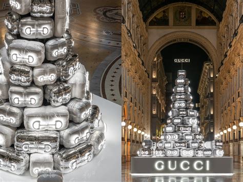 gucci tree milano|A Look at the Gucci Christmas Tree in Milan, Which Is .